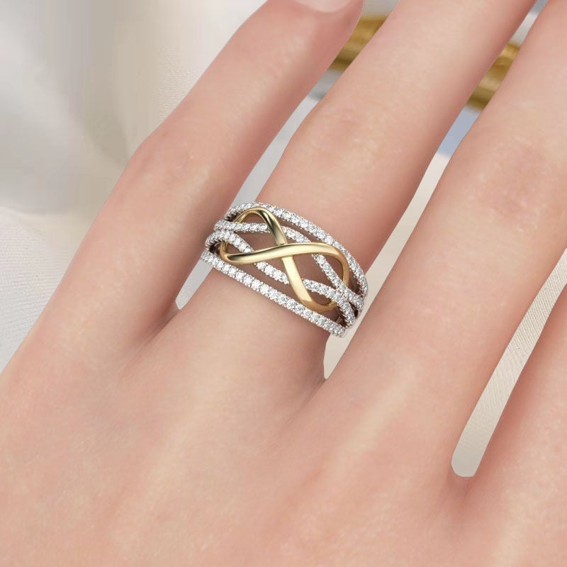 Anello Madre e Figlia Sempre Legati Insieme