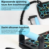 Opvouwbare push-up multi-spiertrainer