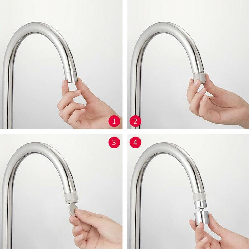 Drehbarer Doppelfunktions-Bubbler-Wasserhahnkopf