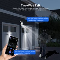 Solar powered color night vision camera