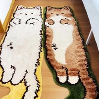 Cute Cartoon Cat Tufted Rug