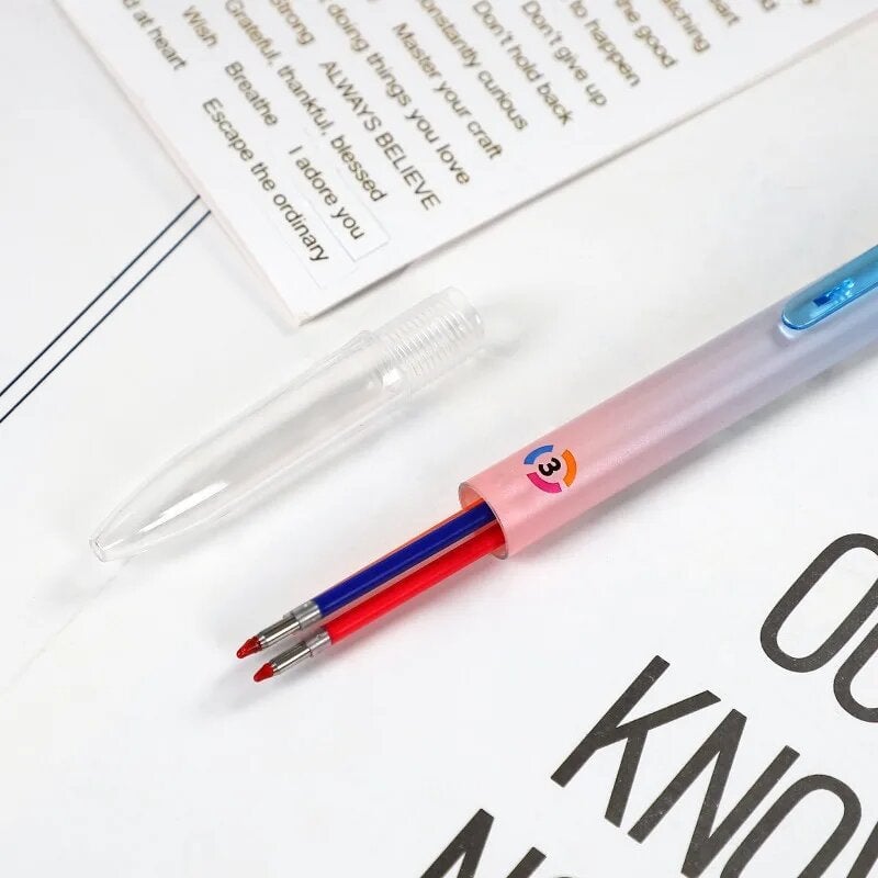Three-Color Retractable Gel Pen