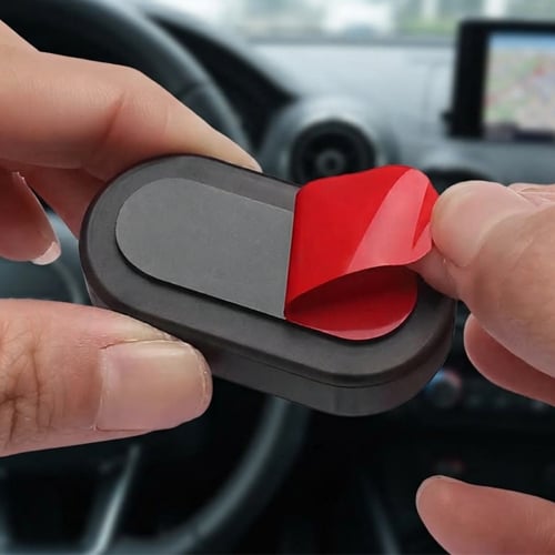 Peel and stick solar car security warning light