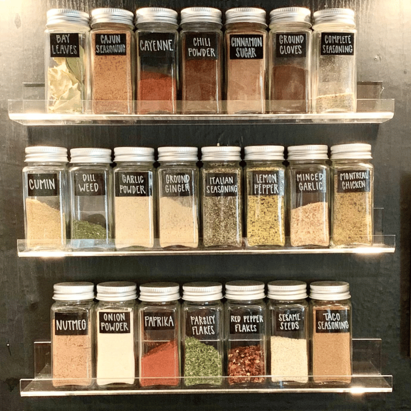 Quadratisches Gewürzdosen-Set