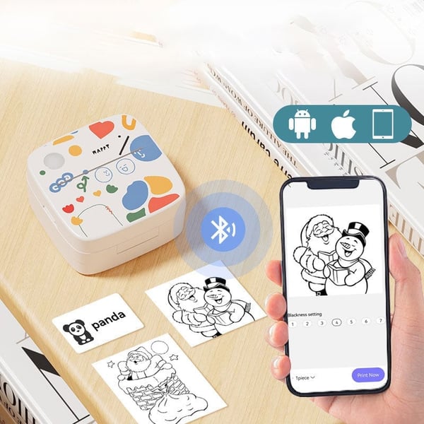 Mini Wireless Bluetooth Label Printer