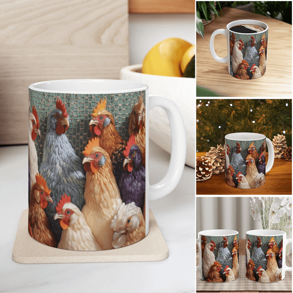 🐓Tazza con pollo 🎁Una buona scelta per il regalo di Natale