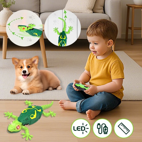Brinquedo Robô Lagarto Elétrico Que Escala Paredes