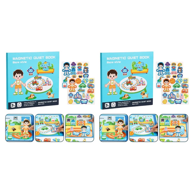 📄Foldable Magnetic Quiet Book & Magnetic Accessories Set