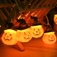 Halloween Pumpa Strängljus med Häxmössor