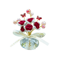 Crystal Rose Car Ornament