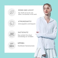 Leichter Sonnenschutz-Hoodie im Freien