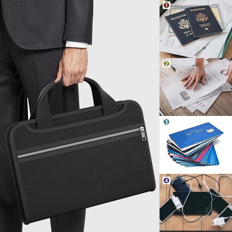 Feuerfester Aktenordner mit großem Fassungsvermögen, A4, mit Griff