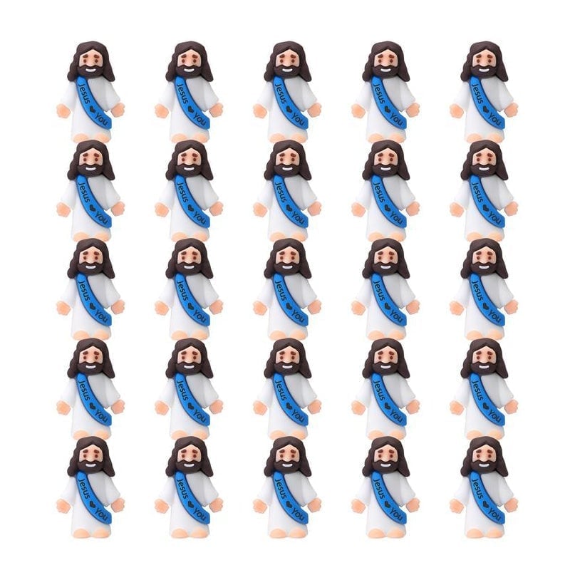 Mini Jesus Figurines With Jesus love You Slogan