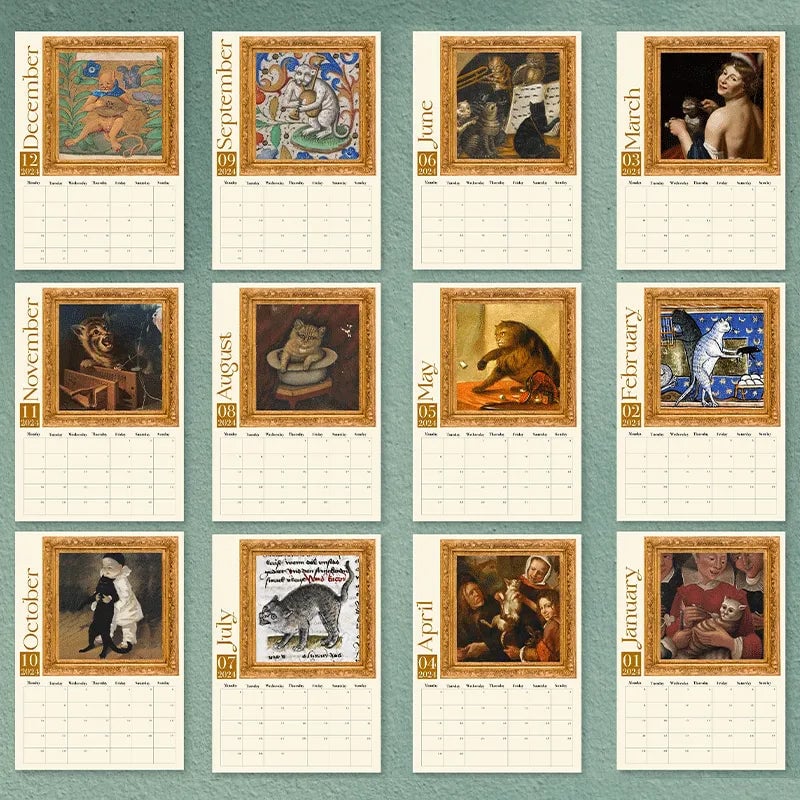 Konstig medeltida kalender 2024