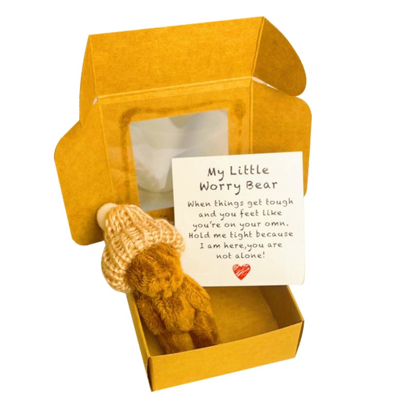 Handmade Mini Plush Teddy Bear in Box