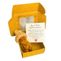 Handmade Mini Plush Teddy Bear in Box