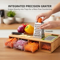 Bamboo and wooden drawer cutting board