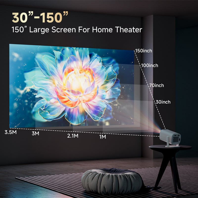Sakerplus® Smart Rotatable Portable Mini Projector