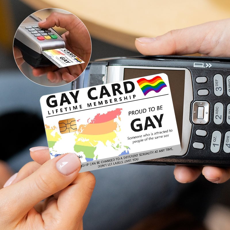 4-Piece Gay Card Lifetime Membership Credit Card Skin