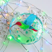 Vogel kerstboom platte ornamenten