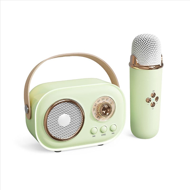 Mini Karaoke-maskin med trådløs mikrofon