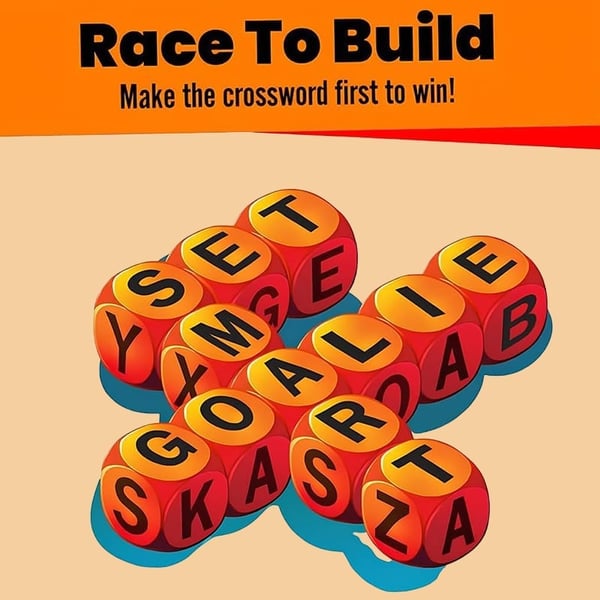 Scrambled Dice Word Game Set