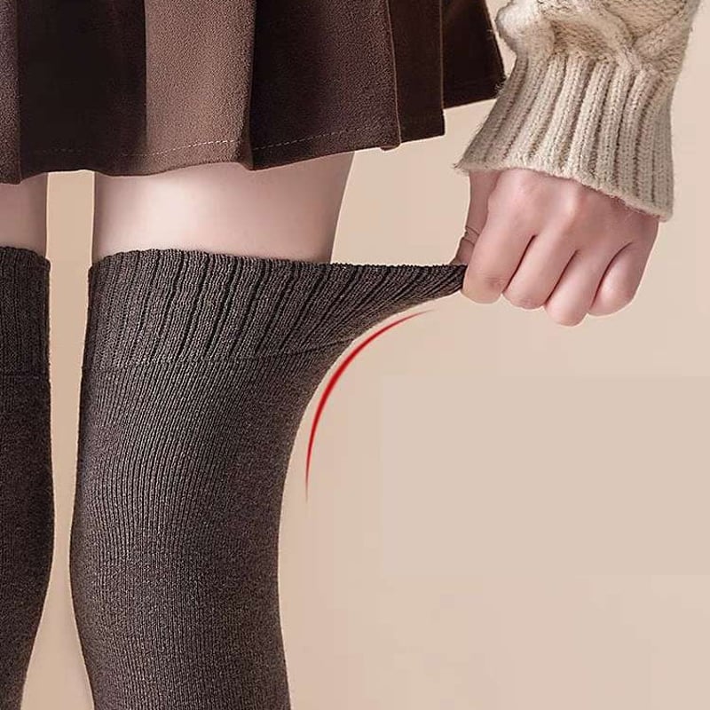 Chaussettes hautes épaisses pour femmes