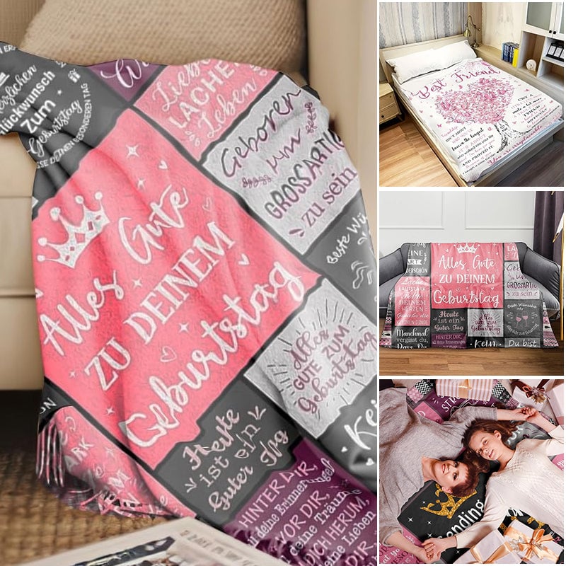 Flannel Printed Throw Blanket