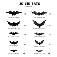 3D-fladdermusdesign LED-dekoration