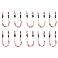 Spring retractable 4 in 1 65w fast charging data cable