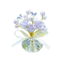 Crystal Rose Car Ornament