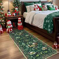 Sakerplus Christmas Long Floor Runner
