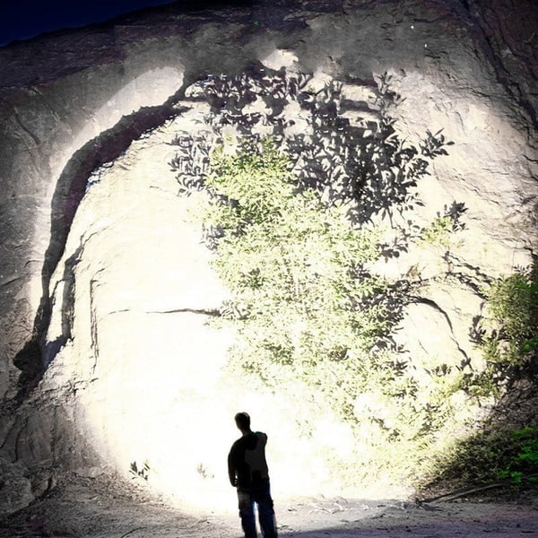 Tragbare Taschenlampe mit starker Lichtfokussierung