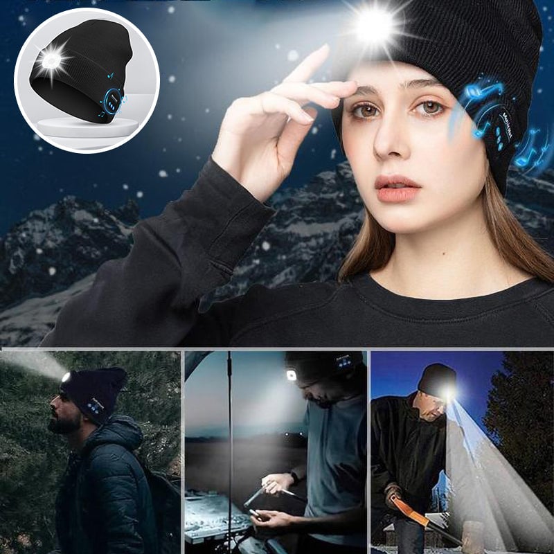 LED Light Bluetooth Warm Hat