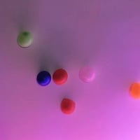 Fluorescerande Klibbiga Målbollar