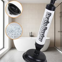High-Pressure Toilet Plunger Set with Dual Suction Cups