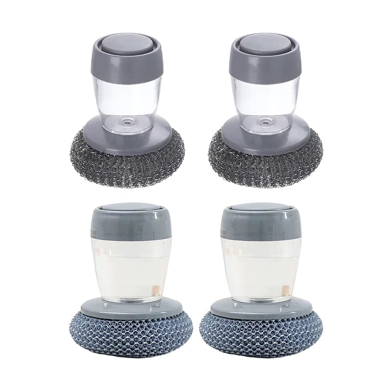 Kitchen Soap Dispensing Palm Brush