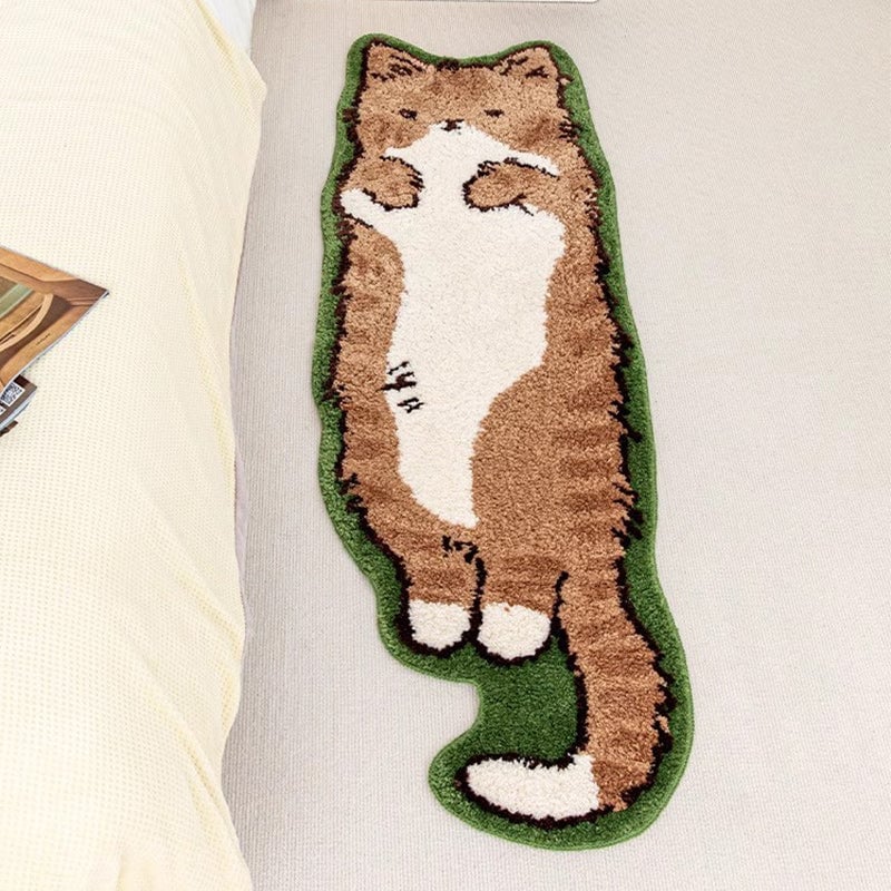 Cute Cartoon Cat Tufted Rug