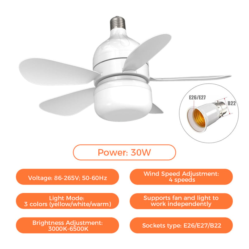 Sakerplus Socket Fan