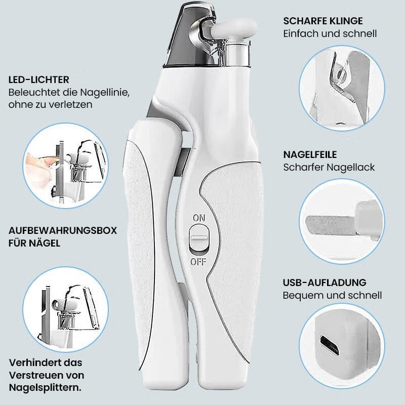 Haustier-Nagelknipser mit LED-Licht