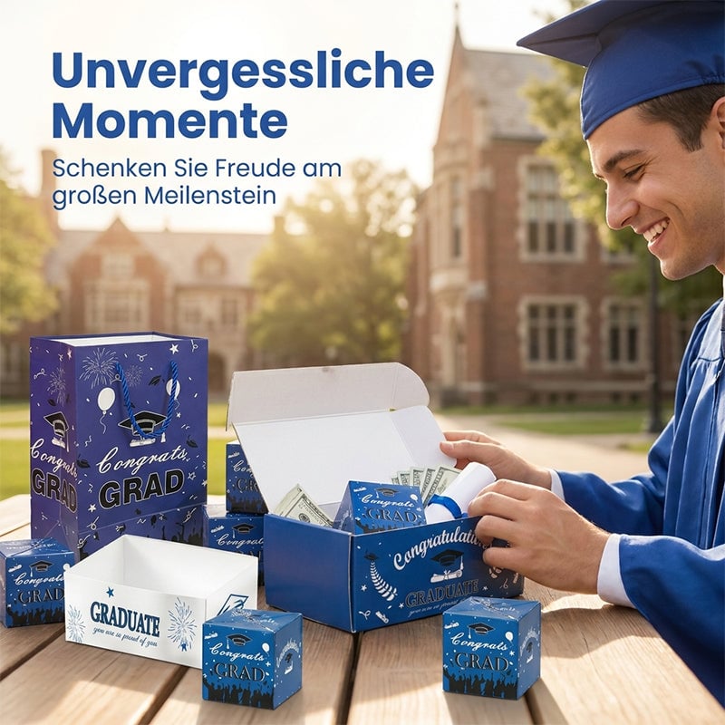 Überraschungs-Geschenkbox-Set zum Abschluss