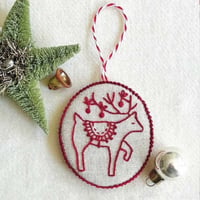 Handstickerei-Set für Weihnachtsschmuck
