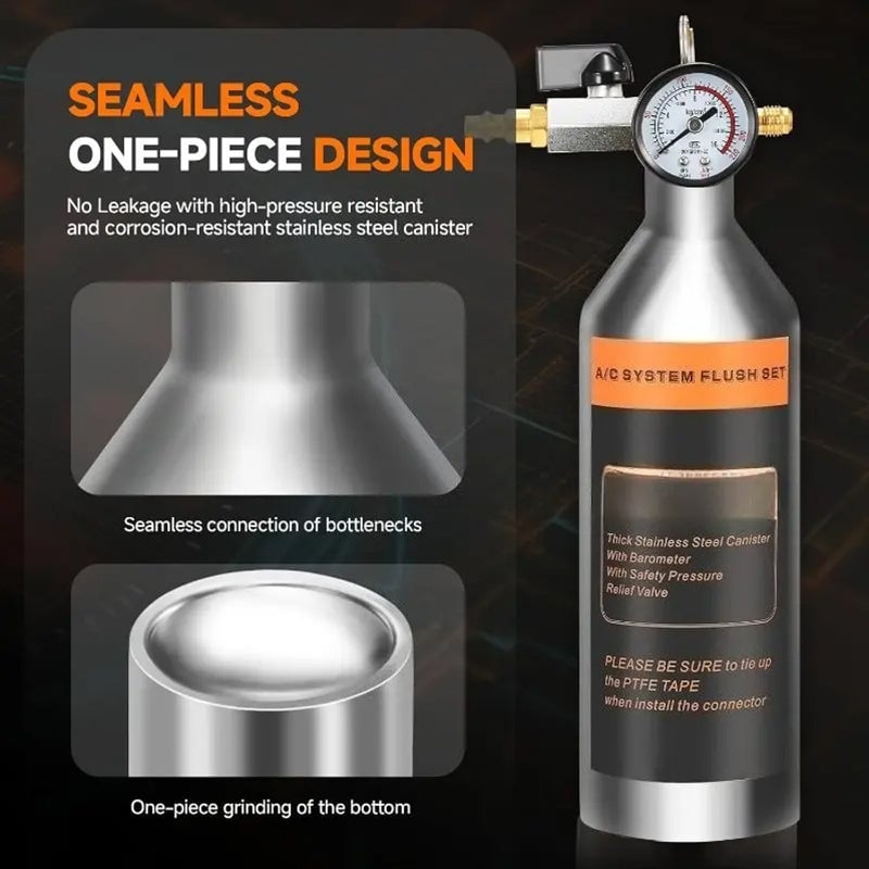 Sakerplus® Automotive AC System Flush Cleaning Kit