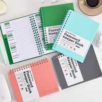 A6 Coil Password Keeper Book