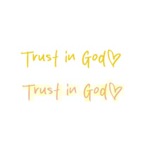 Trust in God Car Rearview Mirror Sticker