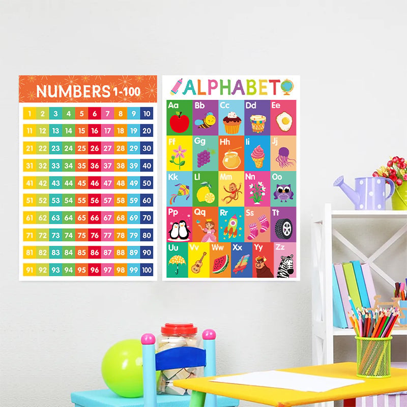 Colorful Educational Posters（16 PCS/SET ）