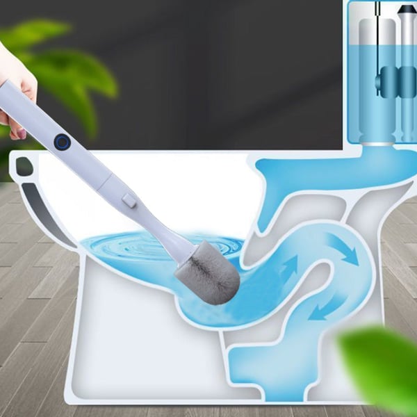 Electric Toilet Brush and Holder Set