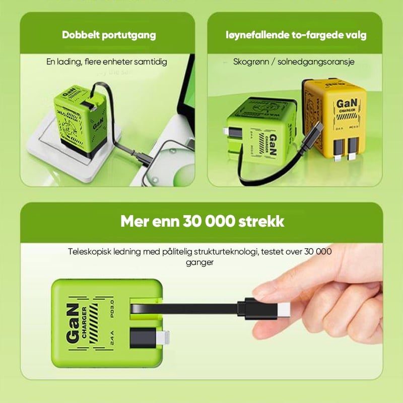 Dobbel Strømforsynings Lader