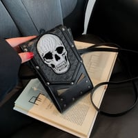Punk Stil Totenkopf Mini Gürteltasche