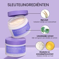 Armcrème voor vormgeving en toning